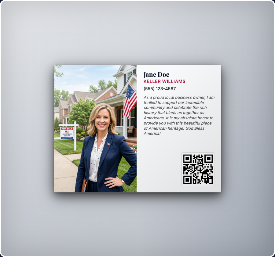 Custom 250PROUD Commemorative Marketing Magnet - Made In The USA