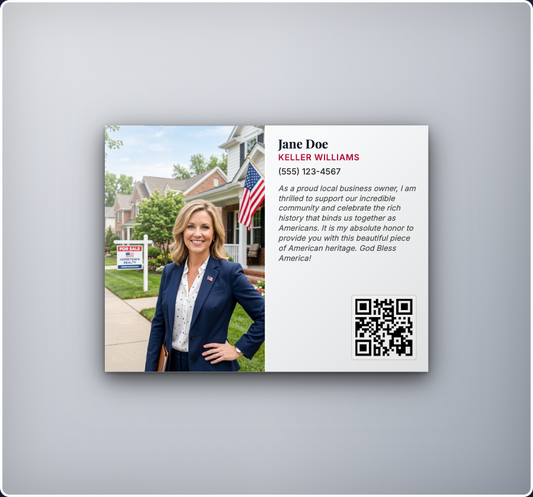 Custom 250PROUD Commemorative Marketing Magnet - Made In The USA